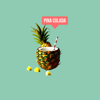 Pina Colada 6 Pack Lollipops